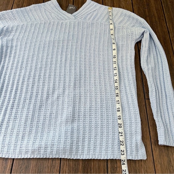 NWT J. Jill Chenille Knit Sweater Baby Powder Blue XS Coastal Grandma Boxy Chic - Picture 8 of 9